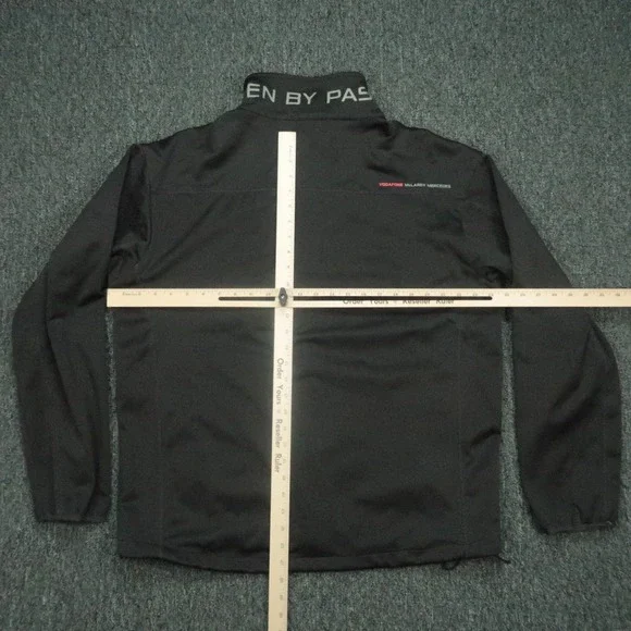 Vodafone McLaren Mercedes Jacket Mens Extra Large Black Full Zip‎ Pockets Lined